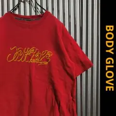 Y2K 90s BODY GLOVE 半袖スウェット 赤 M オールドサーフ