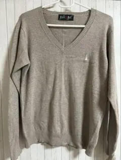 イーストボーイ ベージュ Vネック セーター