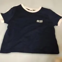 ネイビー×ホワイト リンガーTシャツのサムネイル