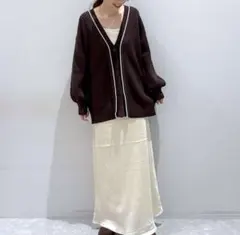 2025年新作 LOWRYS FARM 7GハイショクVカーディガン