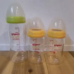 비둘기 모유 실감 포유병 3개 세트 240ml 160ml 유리제