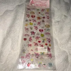 サンリオ マイメロディ 立体シール クリアシール 平成レトロ 当時品