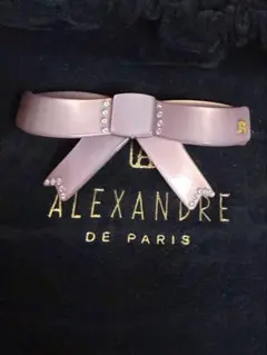 レア＊ALEXANDRE DE PARIS ＊十和子＊リボン ピンクグレー