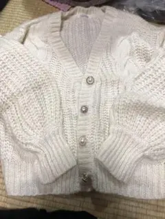 OLIVE des OLIVE ケーブルニットカーディガン