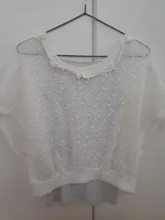 【12/16までの価格】 半袖セーター　インナーつき　160cm