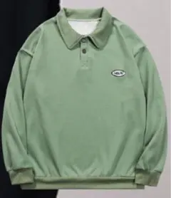 ハーフボタン スウェット