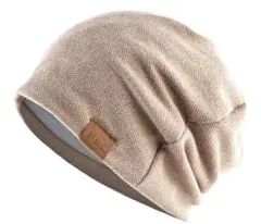 帽子 メンズ レディース 防寒 柔らかい アウトドア ベージュ