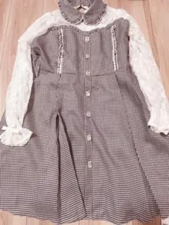 〘 新品未使用〙夢展望 DearMyLove レースドッキングビスチェワンピ