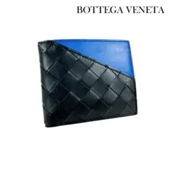 ボッテガヴェネタ イントレチャート 二つ折り財布 小銭入れ付き バイカラー