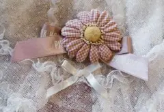 ⭐️ピンクハウス⭐️花⭐️ギンガム⭐️ピンク⭐️ヘアピン⭐️コサージュ⭐️リボン⭐️ヘアクリップのサムネイル