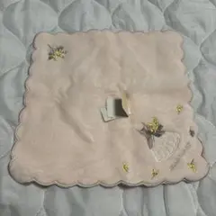 JILL STUART 刺繍入りピンクハンカチ