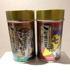 八幡屋礒五郎 七味空き缶2個セット - メルカリ