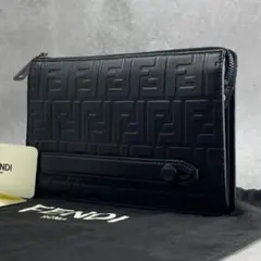 極美品 FENDI バゲット 長財布 7M0264 ブラック レザー 451 - メルカリ
