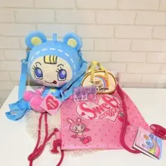 ラウンドワン　メゾピアノ　ぬいぐるみリュック　ナップサック ベリエちゃん セット