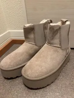 完売品 GRL グレイル 厚底 サイドゴア ムートンブーツ 23cm