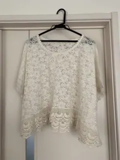 【NICE CLAUP（ナイスクラップ）】花柄総レースブラウス