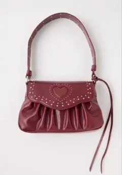 【完売品】moussy HEART GATHER スタッズバッグ レッドのサムネイル