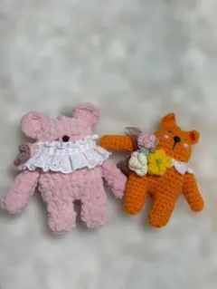 ハンドメイド あみぐるみ うさぎの着ぐるみ くま - メルカリ