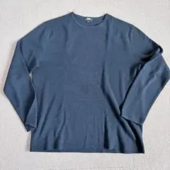 ◆ UNIQLO ユニクロ ミラノリブ クルーネックセーター 長袖ニット　L