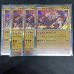 ガチグマアカツキ　けいけんそく　4枚セット
