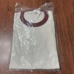 新品 Galax 体操服 半袖クルーネックシャツ 白×エンジ S