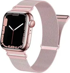 新品！Apple Watchバンド　ベルト　ローズピンク　かわいい　おしゃれ