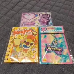 スティッチ Happyくじ 3点セット シール帳 チャーム アクリルスタンド