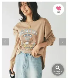 美品 リヴドロワ プリントTシャツのサムネイル