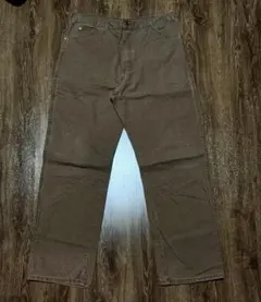 Dickies ワークパンツ ブラウン ストレートデニム