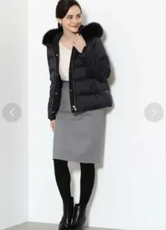 ユナイテッドアローズグリーンレーベルリバーシブルダウンコートネイビーサイズ42