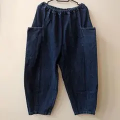デニム バルーンパンツ ウエストゴム