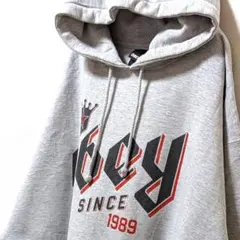 オベイ OBEY1989 スウェットパーカー グレー 灰色 XL 古着のサムネイル