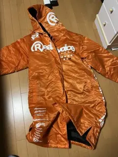 ゆ*ん様 オレンジ フード付き ベンチコート