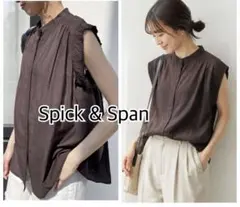 Spick & Span シャーリングノースリーブブラウス 美品のサムネイル