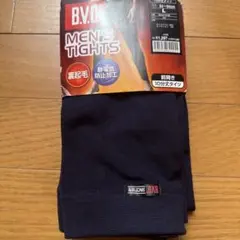 B.V.D. メンズ 10分丈タイツ 前開き 裏起毛 Lサイズ