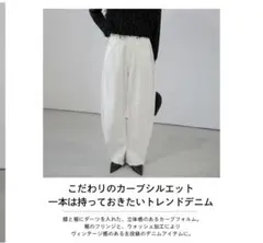 カーブパンツ デニム