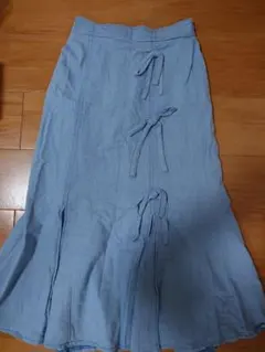 しまむら maki ロングスカート リボンデザイン M