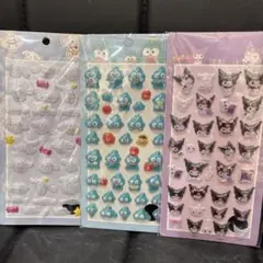 サンリオ ぷくぷく 立体シール3枚セット