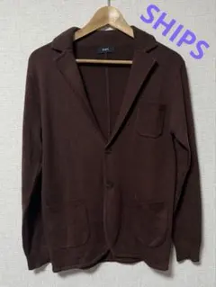 値下げ　美品　SHIPS ブラウン カーディガンのサムネイル