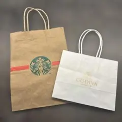 スターバックス・ゴディバ ショップ袋セット
