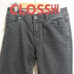CLOSSHI ストレートデニムパンツ★ストレッチ機能★中古★ブラックデニムのサムネイル