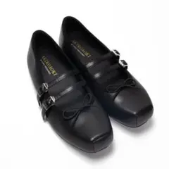 AKIKOAOKI demi Black×Black-faux leather - メルカリ
