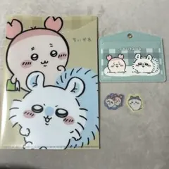 ちいかわ　モモンガ　古本屋　ファイル　窓付きカードケース　フレークシール　セット