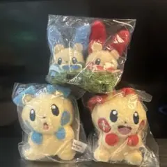 韓国限定 ポケモン マスコット ヘアピン セット マイナン プラスル
