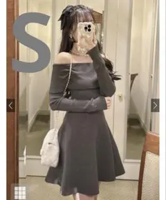 オフショル ミニワンピース