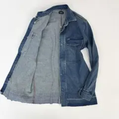 DIESEL ディーゼル ダメージ加工 ジップアップ デニムジャケット S