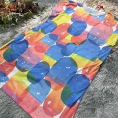 graniph グラニフ　水彩調グラデ柄チュニックワンピース　F 未使用タグ付きのサムネイル