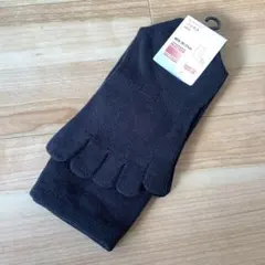 ユニクロ HEATTECH 五本指ソックス 25-27cm 黒