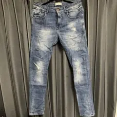 ザラ ダメージ加工スキニーデニム H&M ユニクロ GU GAP プチプラ好きに