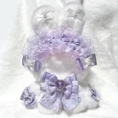 ぬい服　着ぐるみ　にじぱぺっと　10cm 11cm おすわり　うさぎ　紫